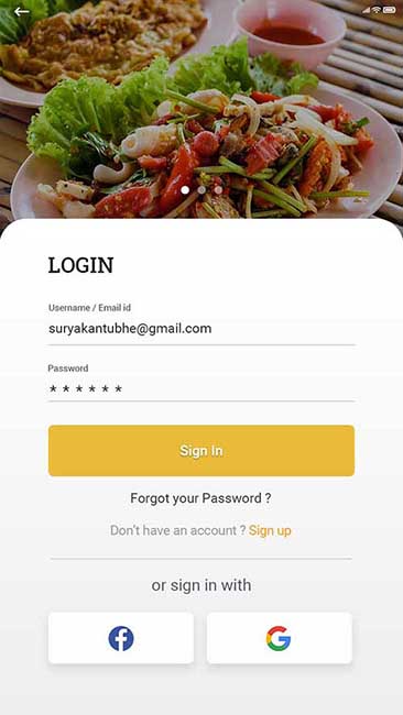 Oriano Mobile App Screen Design